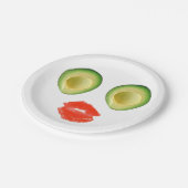 Assiettes En Carton Drôle Avocado Face 4Frances (Angle)