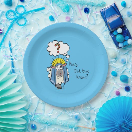 Assiettes En Carton Drôle Christian Noël mignon Mouton Dessin (Fête)