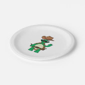 Assiettes En Carton Drôle cowboy tortue sherrif (Angle)
