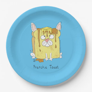 Assiettes En Carton Drôle de Bouledogue Français Frenchie Chien Mignon