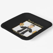 Assiettes En Carton Drôle Dit Groom Cartoon Bagel Mariage Brunch (Angulaire)