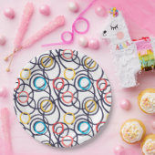 Assiettes En Carton Drôle Doodles Scribblés (Fête)