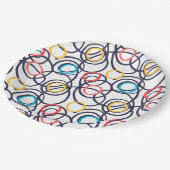 Assiettes En Carton Drôle Doodles Scribblés (Angle)