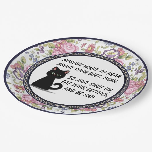 Assiettes En Carton Drôle Drôle Dames Déjeuner Tea Party Custom (Angle)