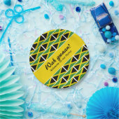 Assiettes En Carton Drôle drôle personnalisé WAH GWAAN Jamaïque Drapea (Fête)