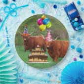Assiettes En Carton Drôle Festif Steer Barnyard Papier Plaque (Fête)