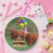 Assiettes En Carton Drôle Festif Steer Barnyard Papier Plaque (Fête)