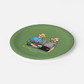 Assiettes En Carton Drôle Golf Thématique Plaques d'anniversaire (Angle)