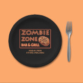 Assiettes En Carton Drôle Halloween Zombie nourriture si frais