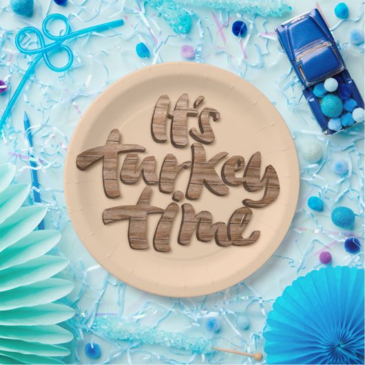 Assiettes En Carton Drôle il est dire de dîner de thanksgiving de (Fête)