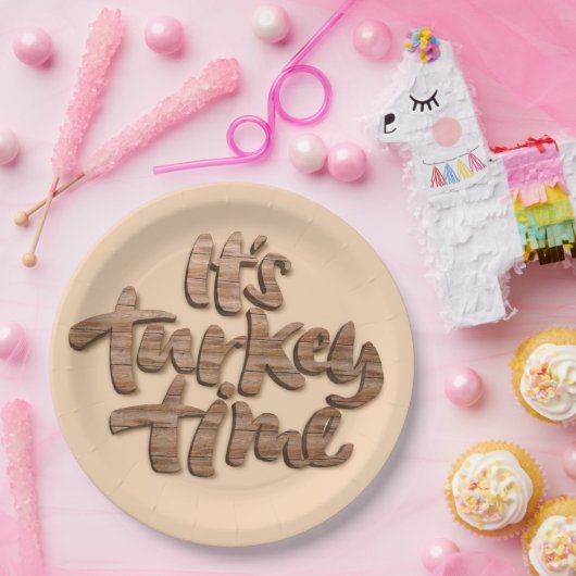 Assiettes En Carton Drôle il est dire de dîner de thanksgiving de (Fête)