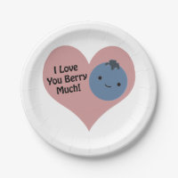 Drôle Je T'Aime Berry Beaucoup mignon Kawaii Blueb