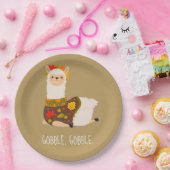 Assiettes En Carton Drôle Llama Turquie Thanksgiving (Fête)