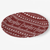 Assiettes En Carton Drôle Mauvais Joyeux motif de Noël (Angle)