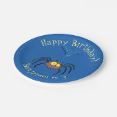 Assiettes En Carton Drôle mignon dessin animé d'araignée moelleuse (Angle)