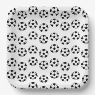 Assiettes En Carton Drôle Motif de balle de football