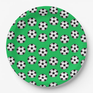 Assiettes En Carton Drôle Motif de balle de football