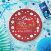 Assiettes En Carton Drôle Noël design Plaque (Fête)