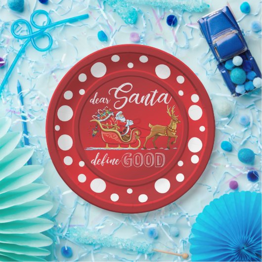 Assiettes En Carton Drôle Noël design Plaque (Fête)