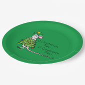 Assiettes En Carton Drôle Noël mignon Souris Arbre Cartoon (Angle)