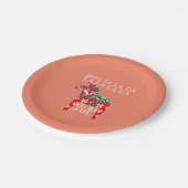 Assiettes En Carton Drôle Noël suédois Dieu Jul Dala Horse Dalahos (Angle)