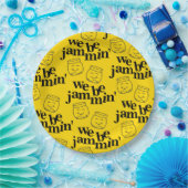 Assiettes En Carton Drôle Nous Sommes Jammin' Souriant Danser Des Jarr (Fête)