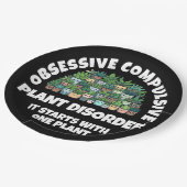 Assiettes En Carton Drôle Obsessionnel et Compulsif trouble Plante (Angle)