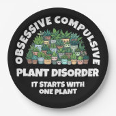 Assiettes En Carton Drôle Obsessionnel et Compulsif trouble Plante (Devant)