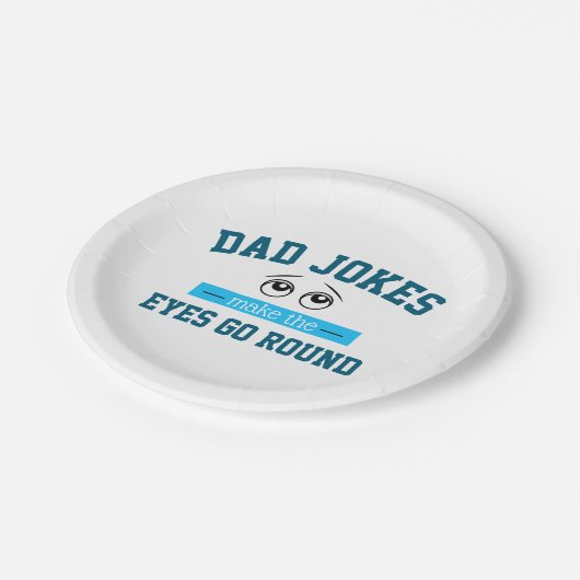 Assiettes En Carton Drôle Papa plaisante père Pun (Angle)