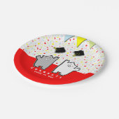 Assiettes En Carton Drôle Parti de Graduation (Angle)