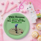 Assiettes En Carton Drôle Pelouse Bowles Cette Saison, Plaque Papier A (Fête)