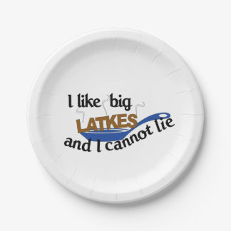 Assiettes En Carton Drôle Plaques en papier de Latke juif Hanoukka