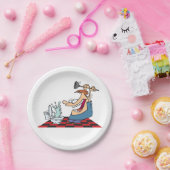 Assiettes En Carton Drôle Plomber Débloquant Une Toilette (Fête)