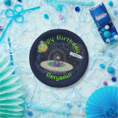 Assiettes En Carton Drôle poisson OVNI vaisseau spatial dessin de dess (Fête)