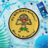 Assiettes En Carton Drôle sorcier Docteur Tiki Party - Personnalisé (Fête)