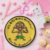 Assiettes En Carton Drôle sorcier Docteur Tiki Party - Personnalisé (Fête)