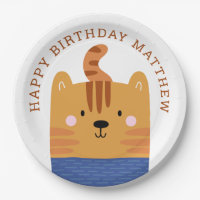 Drôle tigre mignon. Enfants zoo safari animal anni