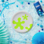 Assiettes En Carton Drôle vert citron gris pour enfants plaque de papi (Fête)