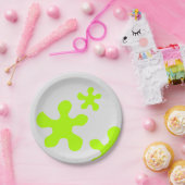 Assiettes En Carton Drôle vert citron gris pour enfants plaque de papi (Fête)