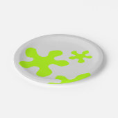 Assiettes En Carton Drôle vert citron gris pour enfants plaque de papi (Angle)