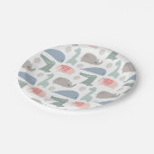 Assiettes En Carton Drôle Visage mignon Doodle Motif animal (Angle)