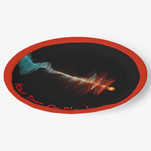 Assiettes En Carton Dualité de la vague de particules (Angle)