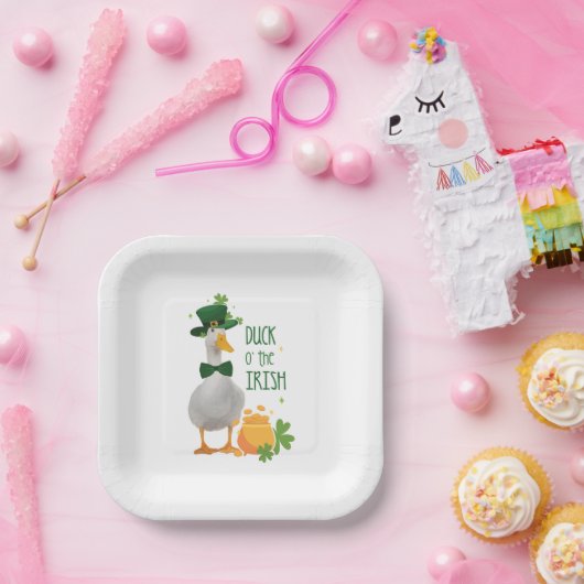 Assiettes En Carton Duck o' the Irish St. Patricks Day (Fête)