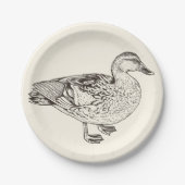 Assiettes En Carton Duck Sketch (Devant)