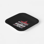 Assiettes En Carton Dudes Blanches Pour Kamala Harris 2024 (Angulaire)