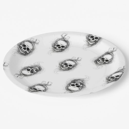 Assiettes En Carton "Duggery crânienne" (Angle)