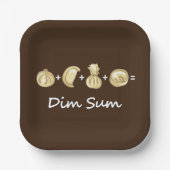 Assiettes En Carton Dumpling + Dumpling + Dumpling Equals Dim Sum (Recto)
