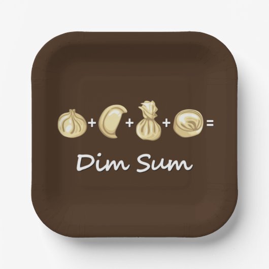 Assiettes En Carton Dumpling + Dumpling + Dumpling Equals Dim Sum (Recto)