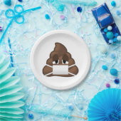 Assiettes En Carton Dunette malade Emoji de masque (Fête)