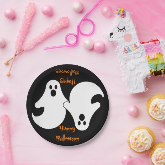 Assiettes En Carton Duo Ghoost (Fête)